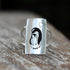 Penguin Rings Sterling Silver Mother and Child Animal Penguin Ring Gift for Women Girl