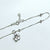 Plumeria Flower Anklet, Sterling Silver Beaded Ankle Bracelet, Dainty Flower Anklet Stackable Anklet enjoy life creative 