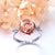 S925 Sterling Silver Rose Flower Love Jewelry Ring Necklace for Women Girl Flower Rings DAOCHONG 