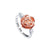 S925 Sterling Silver Rose Flower Love Jewelry Ring Necklace for Women Girl Flower Rings DAOCHONG 6 