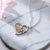 Sterling Silver Forever Love Cute Animal Love Heart Necklace Ring Earrings for Women Graduation Gift Animal necklace FLYOW 