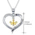 Sterling Silver Forever Love Cute Animal Love Heart Necklace Ring Earrings for Women Graduation Gift Animal necklace FLYOW 