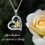 Sterling Silver Forever Love Cute Animal Love Heart Necklace Ring Earrings for Women Graduation Gift Animal necklace FLYOW 