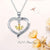 Sterling Silver Forever Love Cute Animal Love Heart Necklace Ring Earrings for Women Graduation Gift Animal necklace FLYOW 