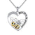 Sterling Silver Forever Love Cute Animal Love Heart Necklace Ring Earrings for Women Graduation Gift Animal necklace FLYOW Believed in yourself Bee 