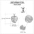 Sterling Silver Guardian Angel Wings Urn Necklaces for Ashes Cremation Memory Jewelry for Women Men stock romanticwork 