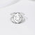 Sterling Silver Hummingbird Ring Flower Ring Animal Ring Gift for Women Animal Ring romanticwork SILVER 