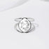 Sterling Silver Hummingbird Ring Flower Ring Animal Ring Gift for Women