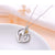 Sterling Silver 'Mother Child Forever' Unicorn Necklace, Mother Daughter Jewelry Gift Sterling Silver Necklace Flyow 