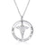 Sterling Silver Nurse Themed Pendant Necklace Mother Day Jewelry Gifts for Women Nurse Doctor Student Nurse Necklace Romanticwork Jewelry She believed she could so she did 