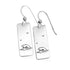 Sterling Silver Ocean Earrings Wave/Dolphin Earrings Ocean Jewelry