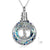 Tree of Life Urn Necklaces for Ashes Sterling Silver Tree of Life Crystal Cremation Jewelry for Ashes Memory Jewelry for Women Men stock romanticwork Silver-Blue Crystal 