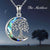 Urn Necklace for Ashes Sterling Silver Tree of Life Cremation Jewelry for Ashes Heart Abalone Shell Memory Jewelry for Women stock romanticwork 