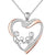 Women's 925 Sterling Silver Parent And 2 Children Family Pendant Necklace 18 Inch Family Necklace enjoy life creative 